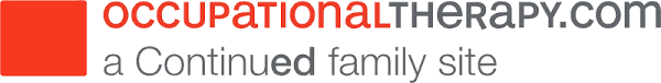 The logo of Occupational Therapy dot com, a Continued Family site
